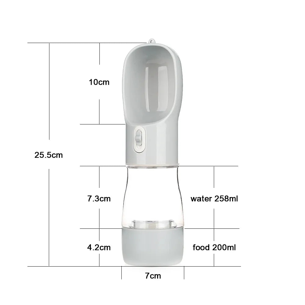 Gray Pet Water Bottle